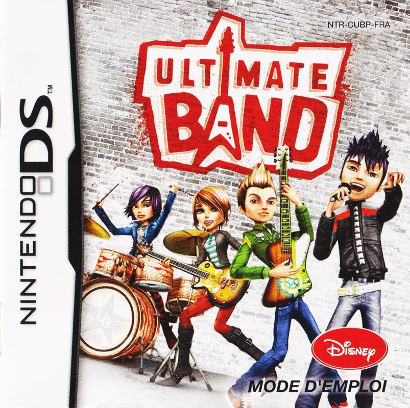 Manual for Ultimate Band (Nintendo DS): Front (20-page)