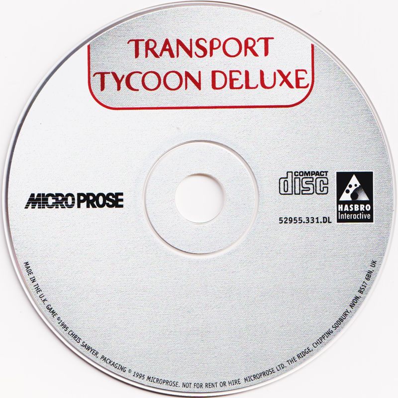 Media for Transport Tycoon Deluxe (DOS) (Hasbro Interactive Classics release)