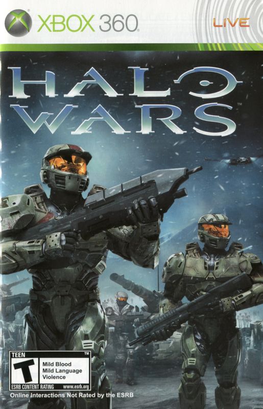Manual for Halo Wars: Platinum Hits (Xbox 360) (Platinum Hits release): Front