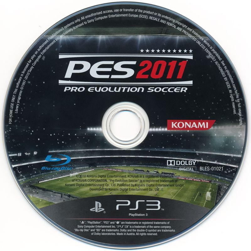 PES 2011 Pro Evolution Soccer cover or packaging material MobyGames