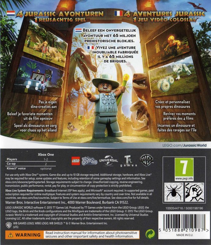 Lego Jurassic World Xbox 360 Pronta Entrega