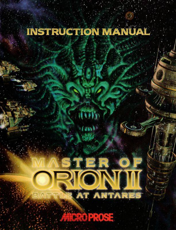 Manual for Master of Orion II: Battle at Antares (DOS and Windows): Front