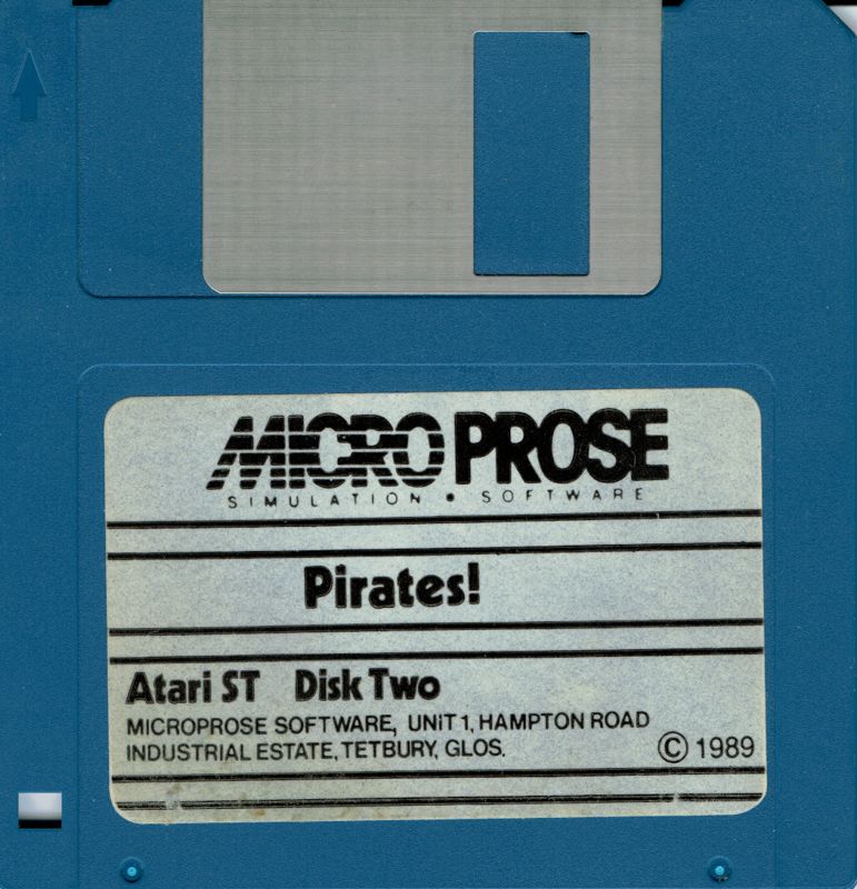 Media for Sid Meier's Pirates! (Atari ST) (Sleeve): Disk 2