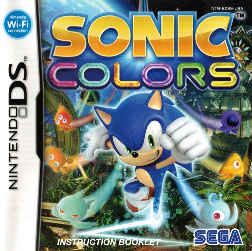 Manual for Sonic Colors (Nintendo DS): Front