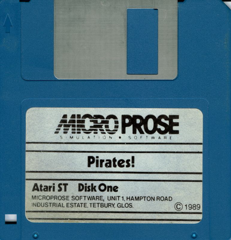 Media for Sid Meier's Pirates! (Atari ST) (Sleeve): Disk 1