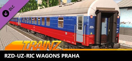 Front Cover for Trainz Plus: RZD-UZ-RIC Wagons Praha (Macintosh and Windows) (Steam release)