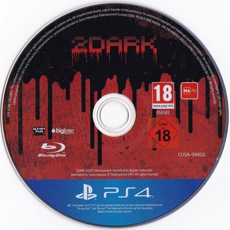 Media for 2Dark (Limited Edition) (PlayStation 4)