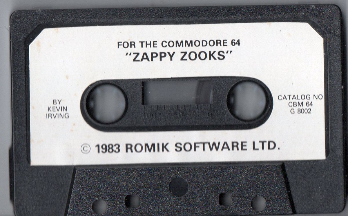 Media for Zappy Zooks (Commodore 64)