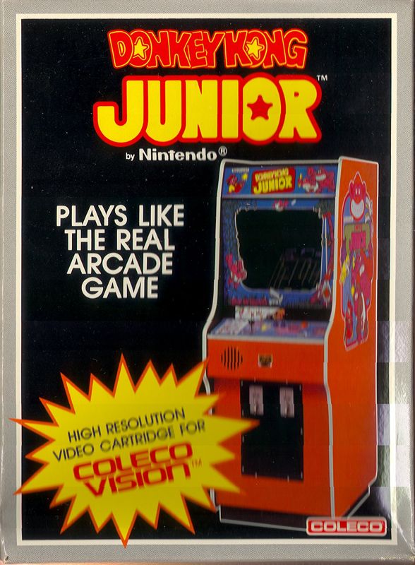 Front Cover for Donkey Kong Junior (ColecoVision)