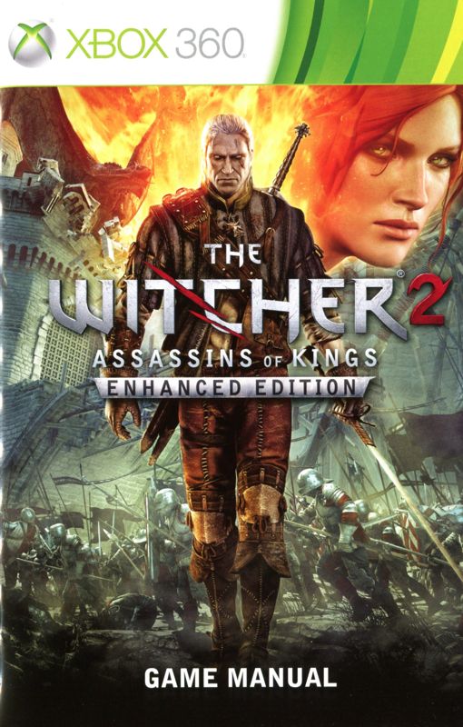 Manual for The Witcher 2: Assassins of Kings - Enhanced Edition (Xbox 360): Front