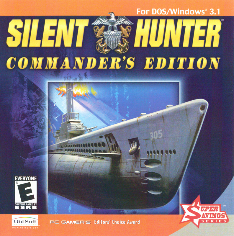 Front Cover for Silent Hunter: Commander's Edition (DOS) (Super Savings Series release)