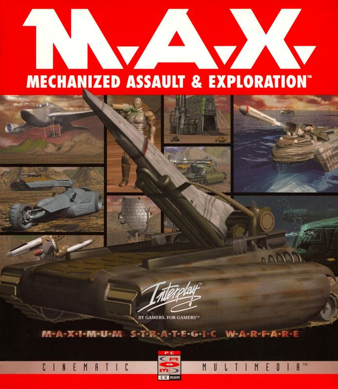 Front Cover for M.A.X.: Mechanized Assault & Exploration (DOS)