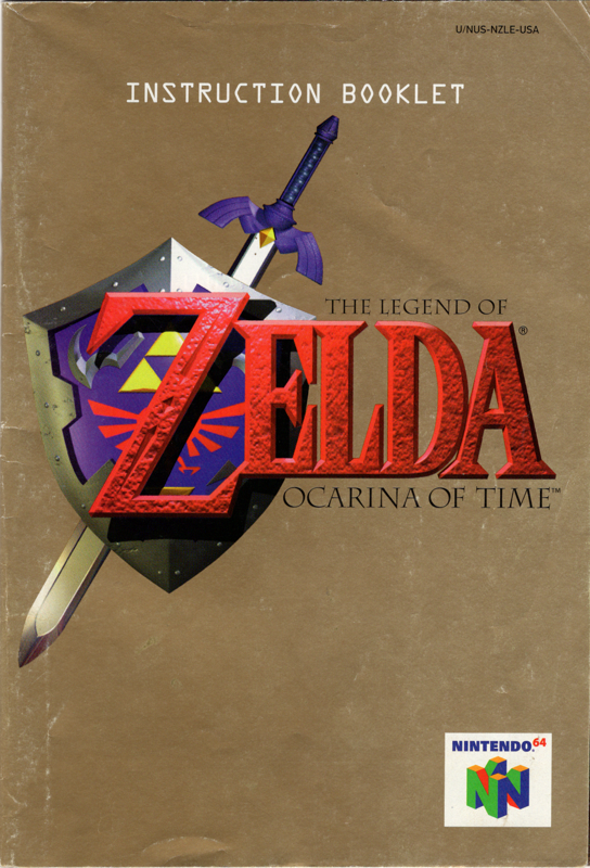 Manual for The Legend of Zelda: Ocarina of Time (Nintendo 64): Front