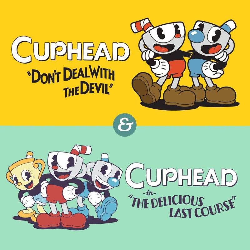 Front Cover for Cuphead & Cuphead: The Delicious Last Course (PlayStation 4) (download release)