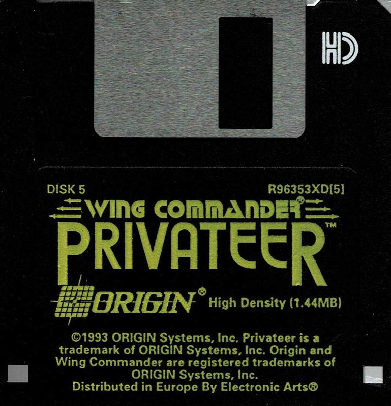 Media for Wing Commander: Privateer (DOS): Disk 5