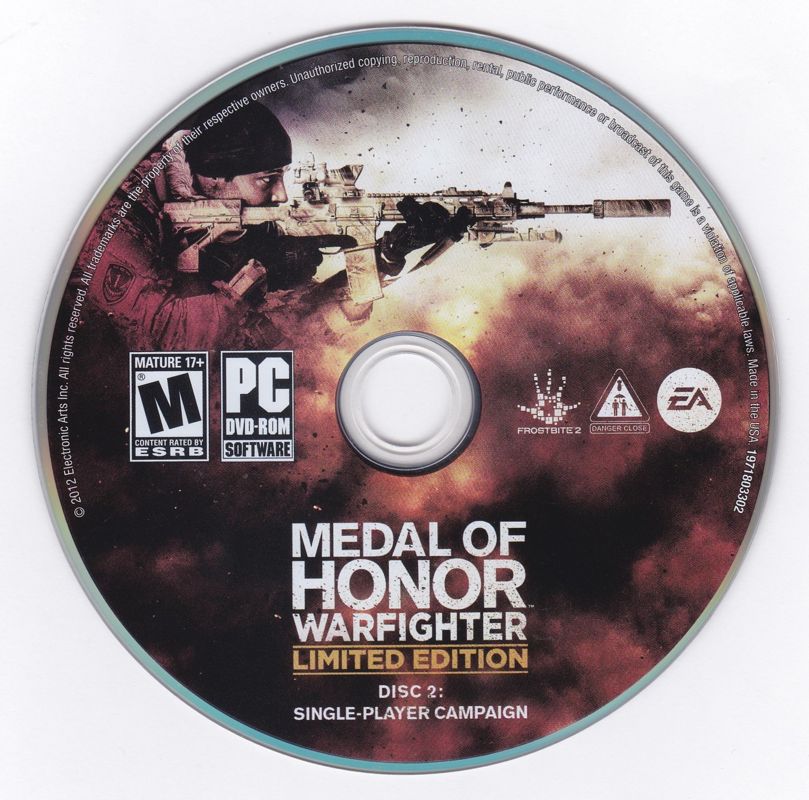 Media for Medal of Honor: Warfighter (Limited Edition) (Windows): Disc 2 - Singleplayer Campaign