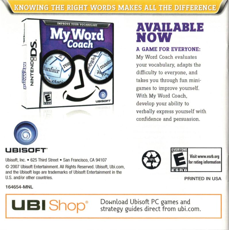 My Fun Facts Coach cover or packaging material MobyGames