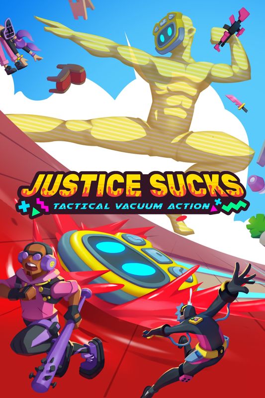 Front Cover for Justice Sucks: Tactical Vacuum Action (Xbox One and Xbox Series) (download release)