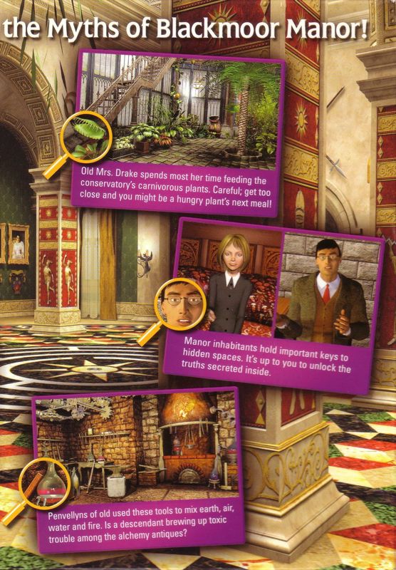 Inside Cover for Nancy Drew: Curse of Blackmoor Manor (Windows): Right Flap