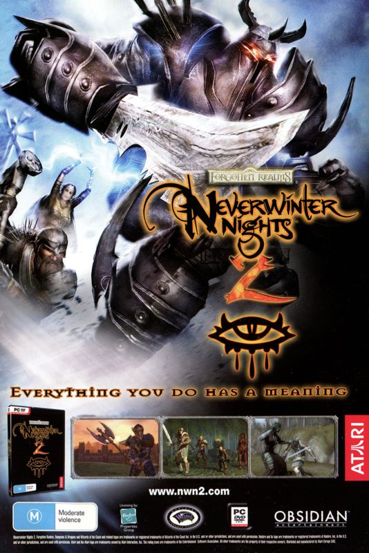 Advertisement for Neverwinter Nights (Windows) (Heroes release)