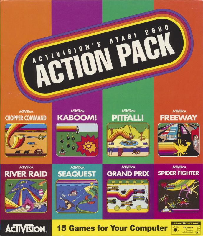Front Cover for Activision's Atari 2600 Action Pack (Macintosh and Windows and Windows 3.x)