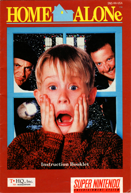 Manual for Home Alone (SNES): Front
