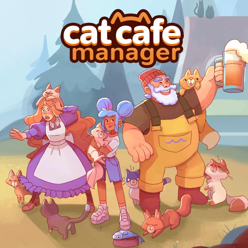 Front Cover for Cat Cafe Manager (Nintendo Switch) (download release)