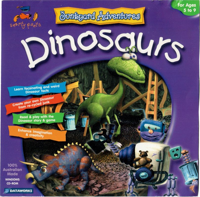 Junkyard Adventures with Dinosaurs promo art, ads, magazines