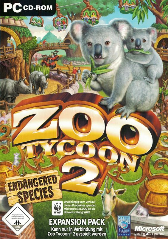 Front Cover for Zoo Tycoon 2: Endangered Species (Windows)
