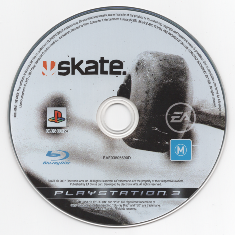 Media for skate. (PlayStation 3): CD