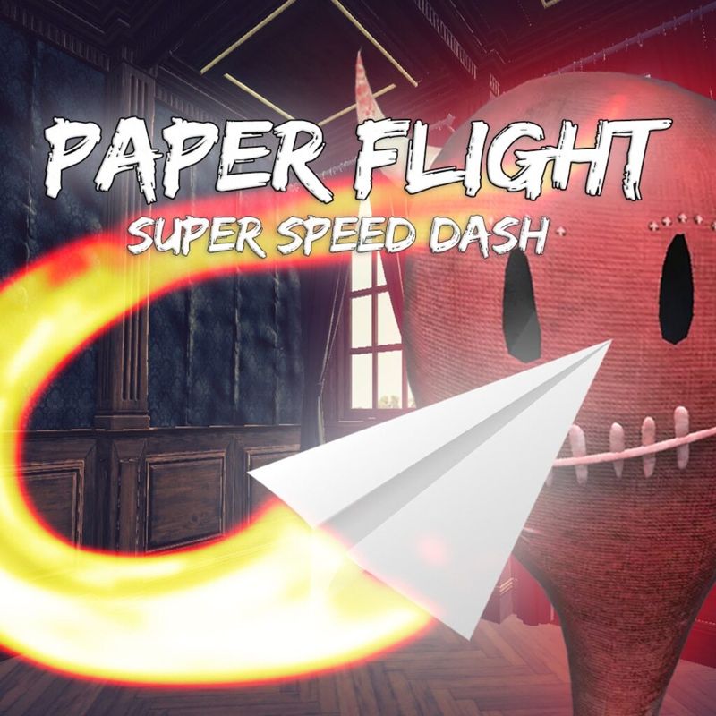 Front Cover for Paper Flight: Super Speed Dash (PlayStation 4) (download release)