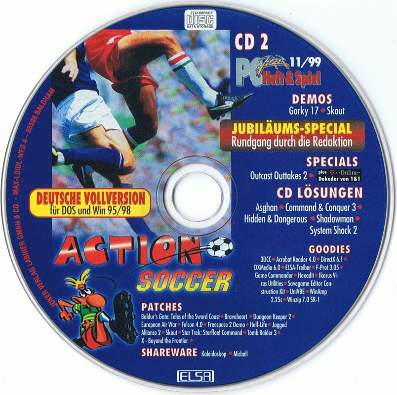 Media for Action Soccer (DOS) (PC Joker 11/1999 Covermount Disk 2)