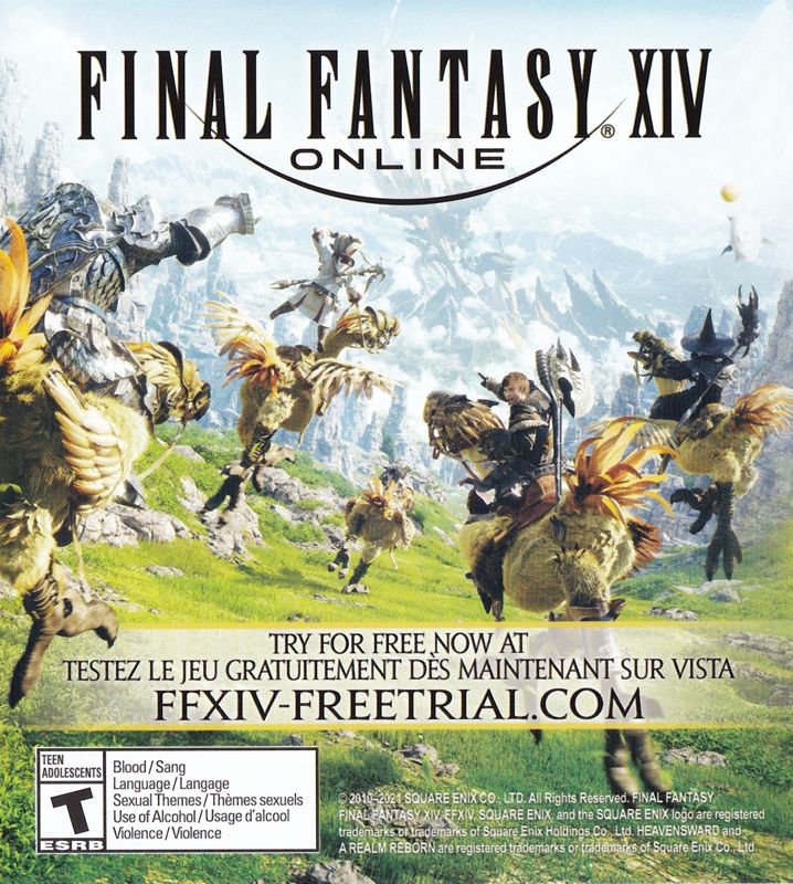 Advertisement for NieR Replicant ver.1.22474487139... (PlayStation 4): Final Fantasy XIV Online
