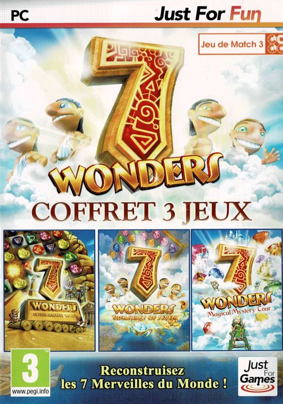 Front Cover for 7 Wonders: Coffret 3 Jeux (Windows) (Just For Fun release)