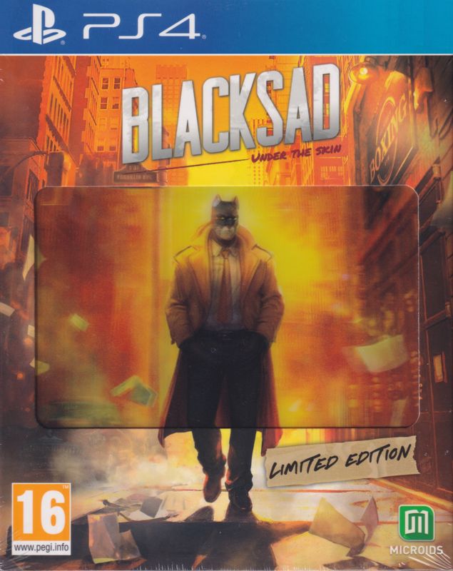 Front Cover for Blacksad: Under the Skin (Limited Edition) (PlayStation 4) (Sleeved Keep Case)