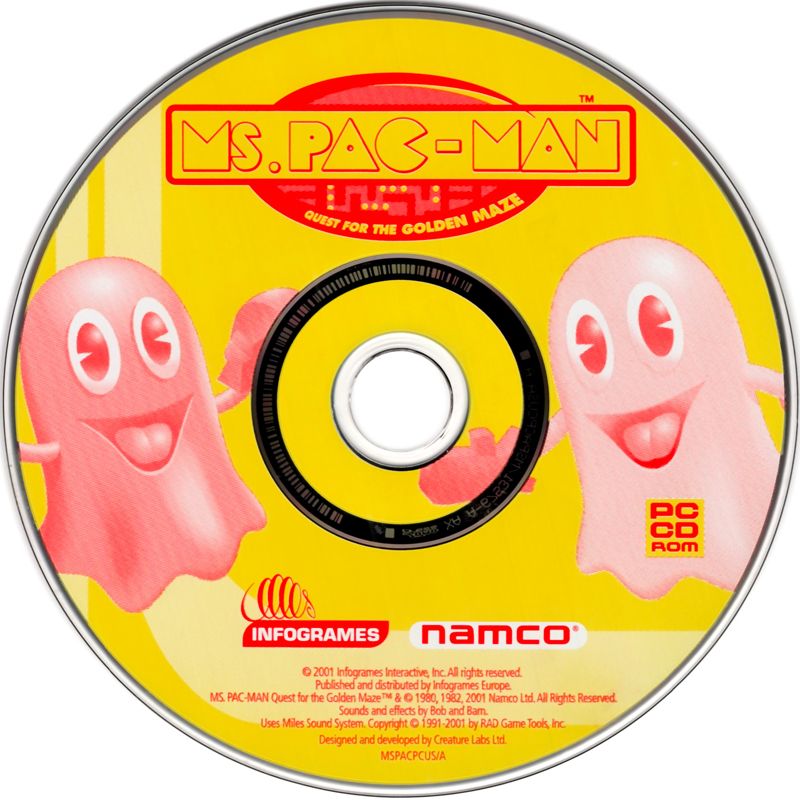 Media for Ms. Pac-Man: Quest for the Golden Maze (Windows)