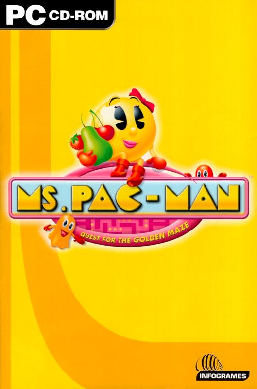 Manual for Ms. Pac-Man: Quest for the Golden Maze (Windows): Front
