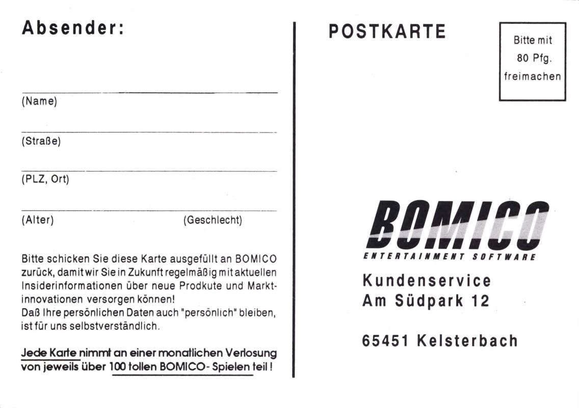 Other for Brutal Sports Football (DOS): Registration Card