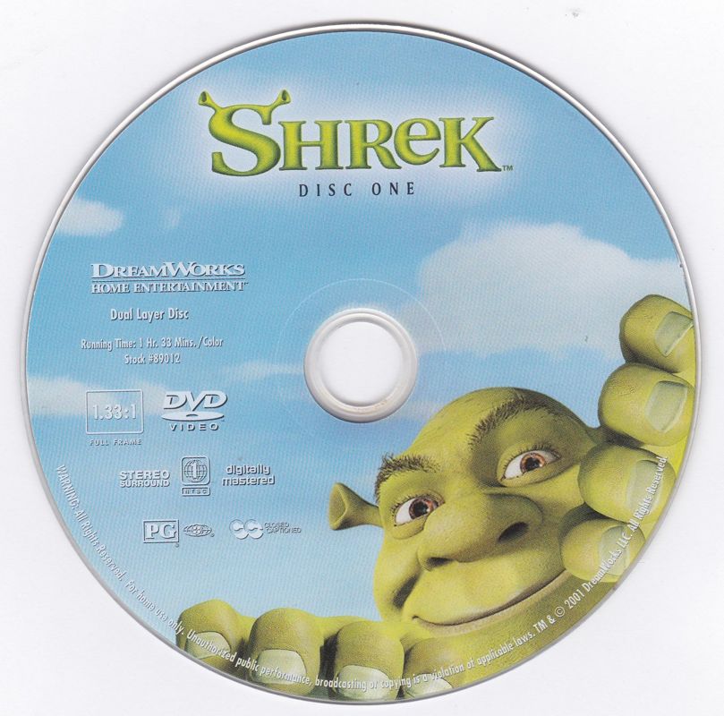 Shrek (included games) cover or packaging material - MobyGames