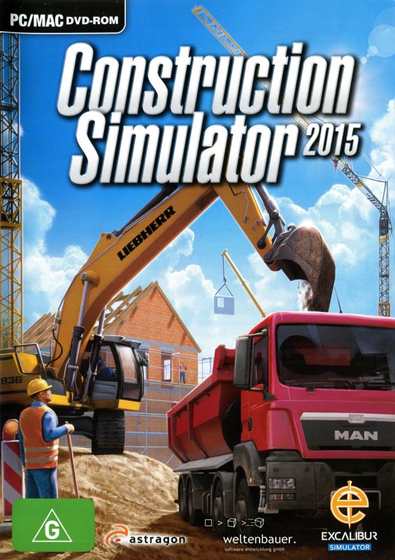 Front Cover for Construction Simulator 2015 (Macintosh and Windows)