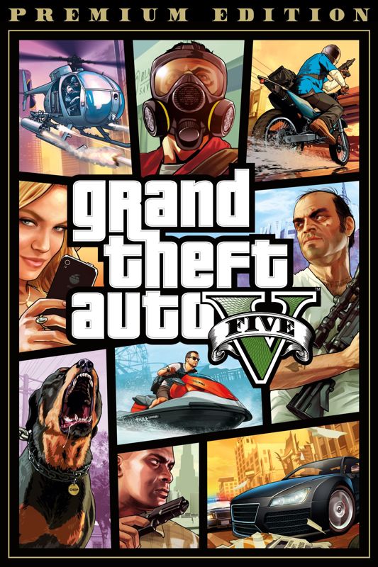 Front Cover for Grand Theft Auto V: Premium Online Edition (Xbox One) (download release): 2nd version