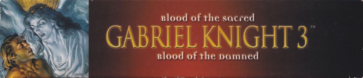 Spine/Sides for Gabriel Knight 3: Blood of the Sacred, Blood of the Damned (Windows): Top
