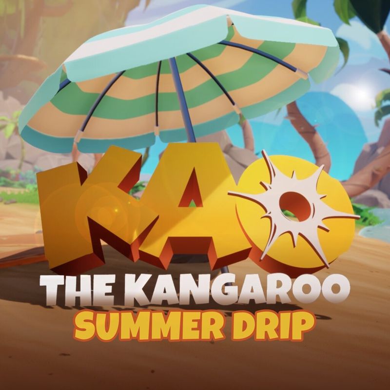 Front Cover for Kao the Kangaroo: Summer Drip (PlayStation 4 and PlayStation 5) (download release)