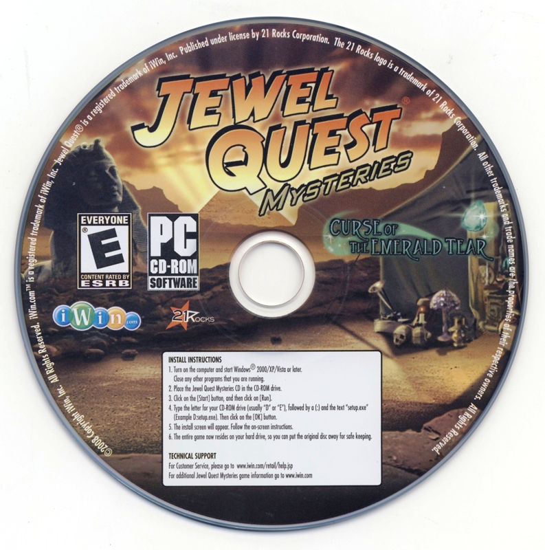 Media for Jewel Quest Mysteries: Curse of the Emerald Tear (Windows)