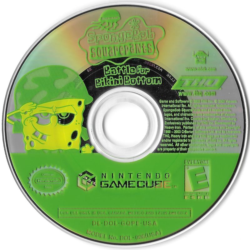 Media for SpongeBob SquarePants: Battle for Bikini Bottom (GameCube) (Player's Choice release)