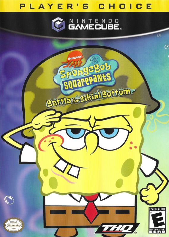 Front Cover for SpongeBob SquarePants: Battle for Bikini Bottom (GameCube) (Player's Choice release)