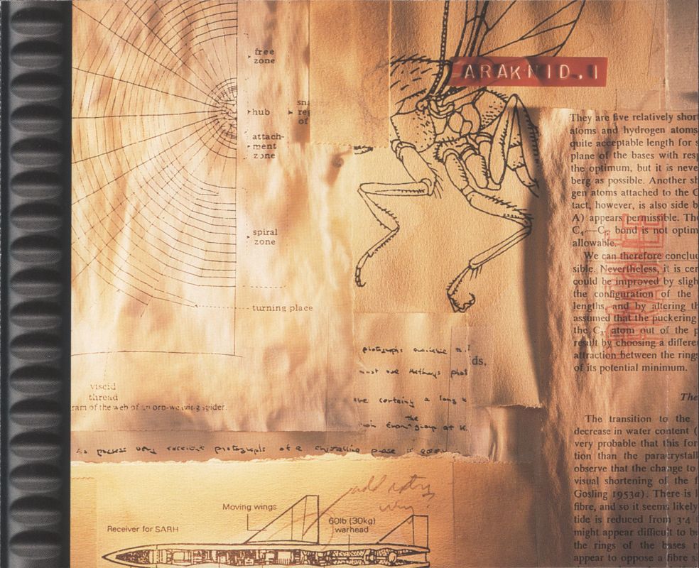 Inside Cover for Spider: The Video Game (PlayStation)