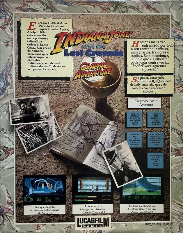 Indiana Jones and the Last Crusade: The Graphic Adventure cover or ...