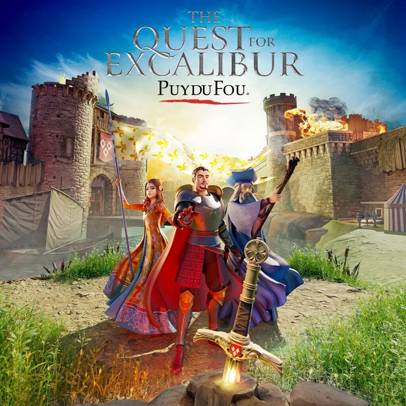 Front Cover for The Quest for Excalibur: Puy du Fou (PlayStation 4) (download release)