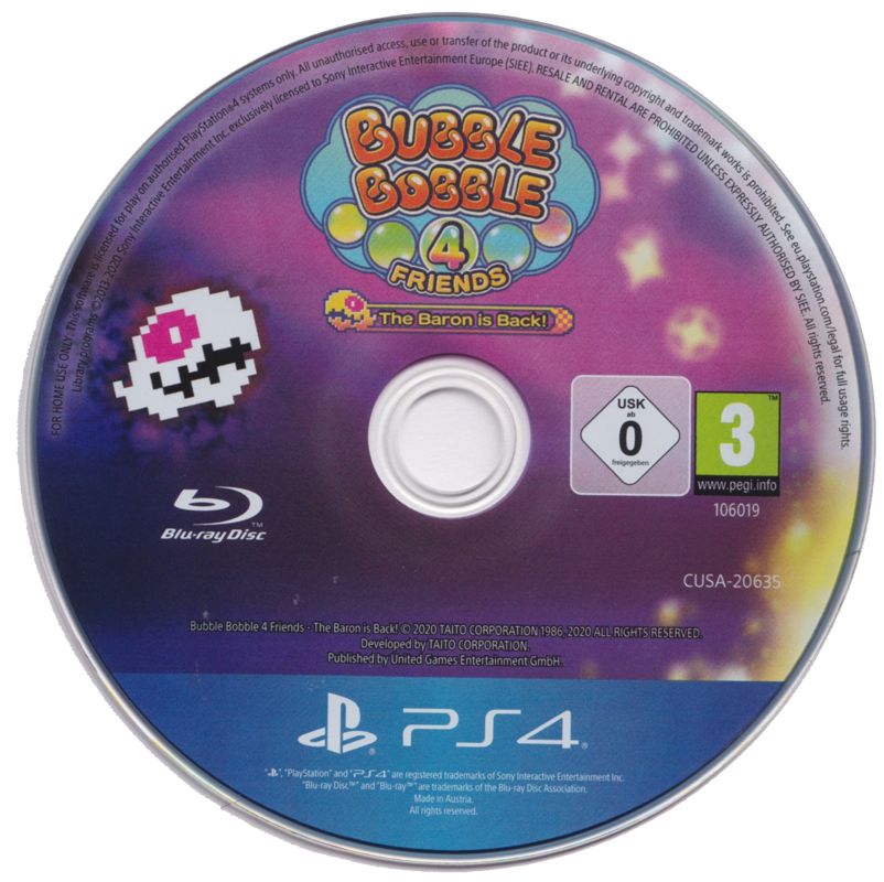 Media for Bubble Bobble 4 Friends (PlayStation 4)